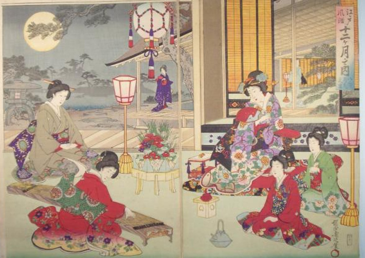 満月を楽しむ女性たちの浮世絵 江戸monostyle公式ブログ