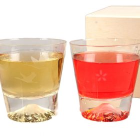 当店限定デザイン♪富士山グラス桜＆鶴ペア